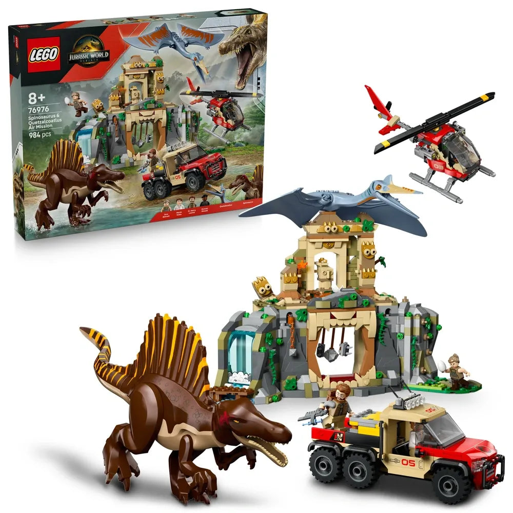Jurassic World LEGO 76976 Spinosaurus & Quetzalcoatlus Air Mission Set