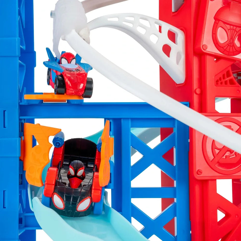 Marvel Spidey & His Amazing Friends Construction Zone Chaos Race Track Set