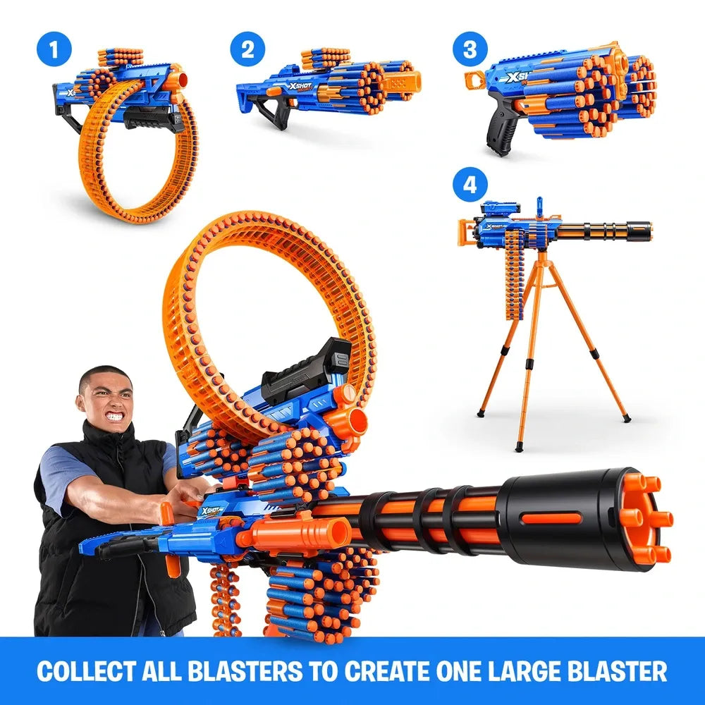 XSHOT by ZURU Insanity Motorized Rage Fire Blaster with 72 Darts