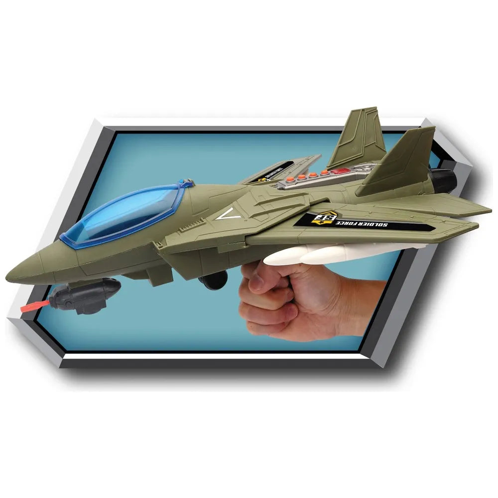 Soldier Force Stealth Battle Wing Jet Playset with Lights & Sounds