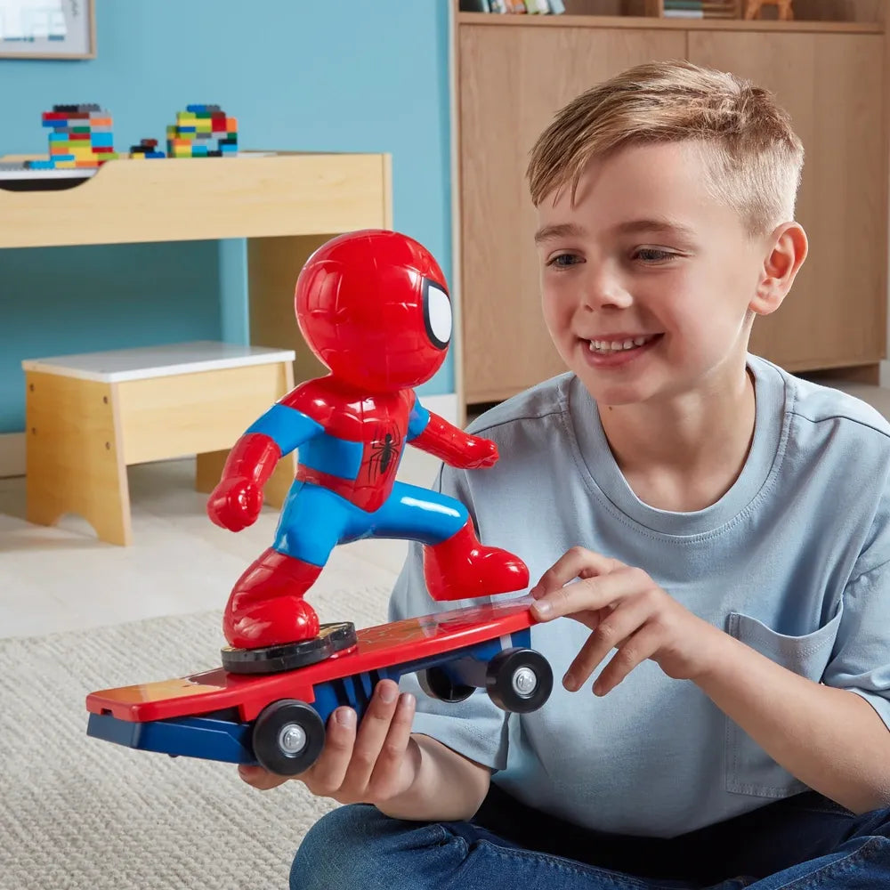 Marvel Spider-Man Remote-Control Skateboard Toy Set