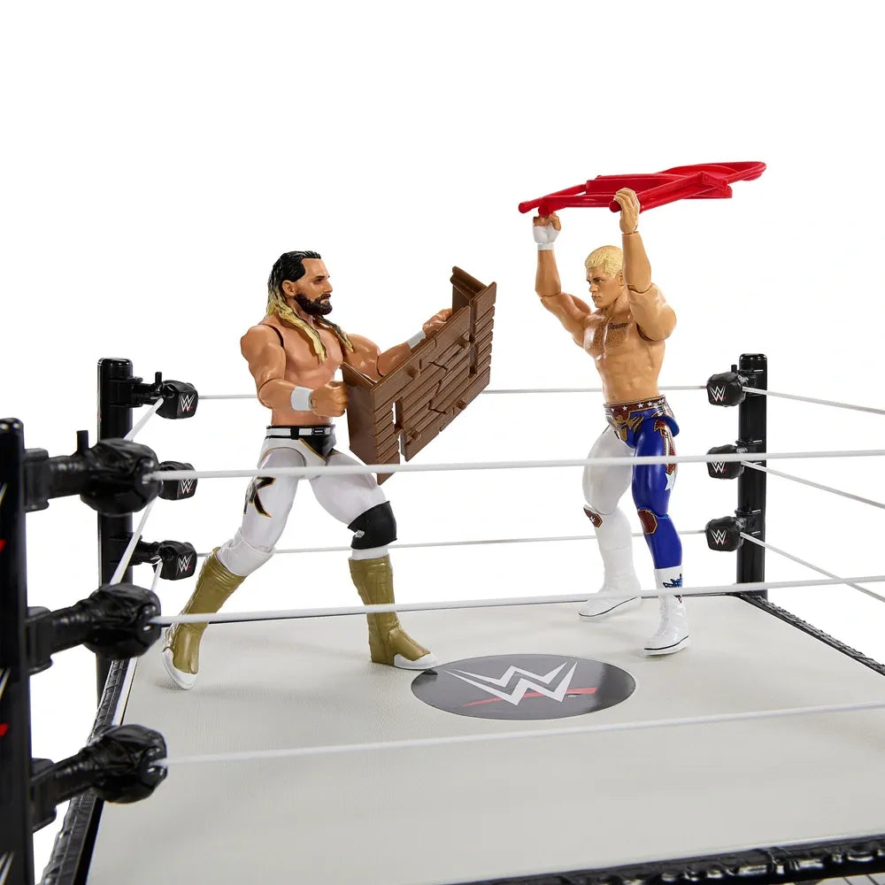 Cody Rhodes & Seth Rollins WWE Wrekkin' Raw Brawl Playset
