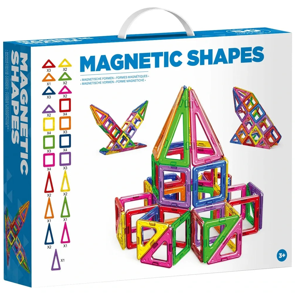 50-Piece Magnetic Shapes Building Set