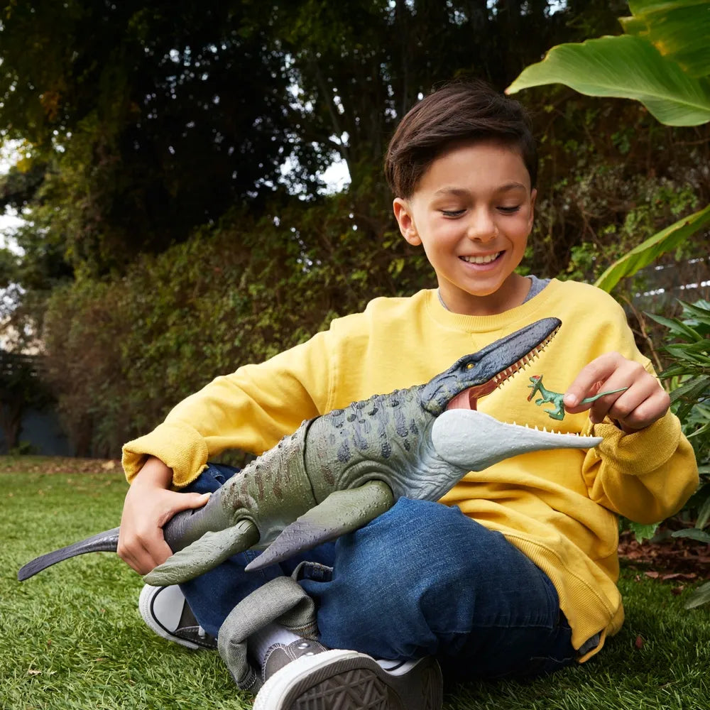 Jurassic World Mosasaurus Action Figure – Rebirth Bite 'N Blast
