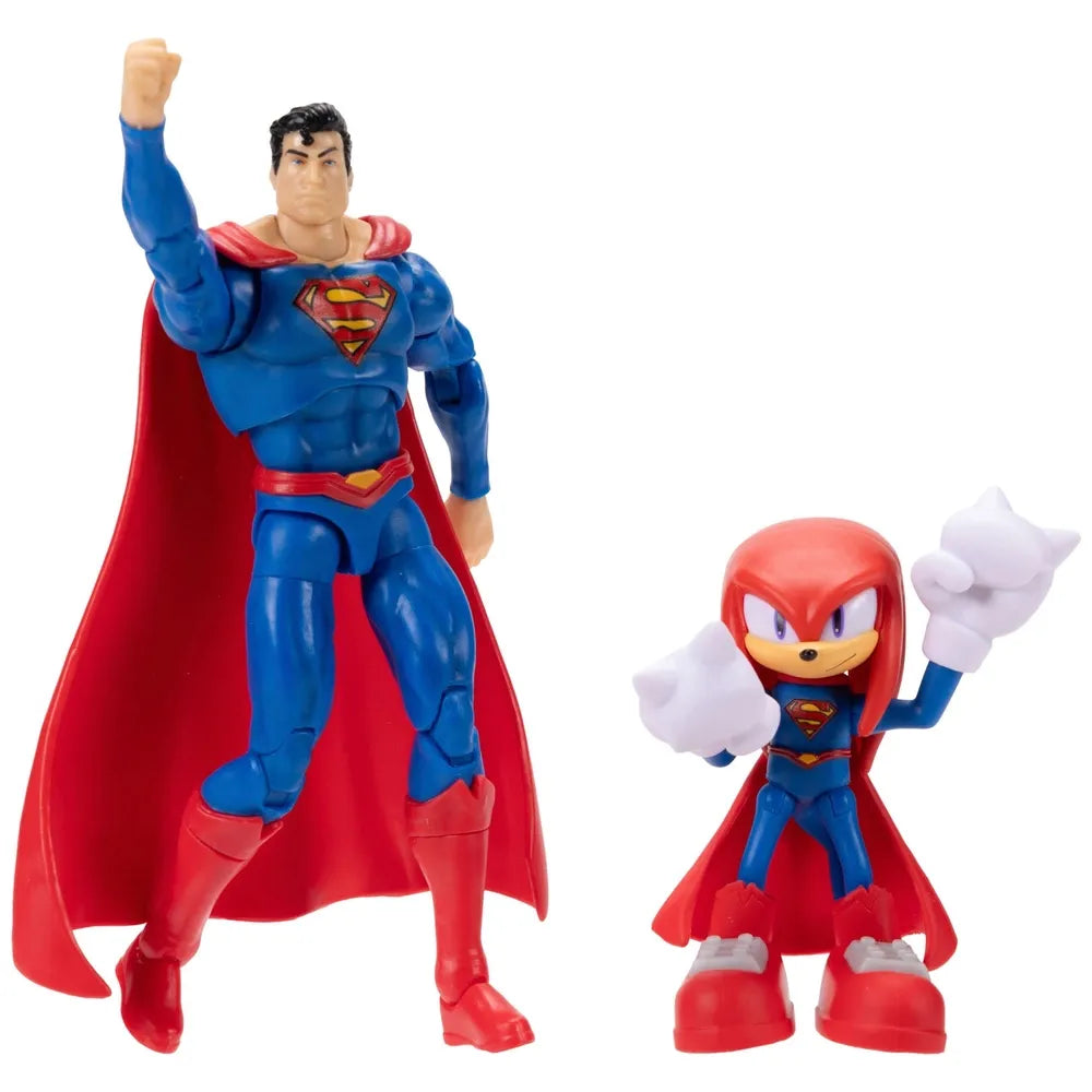 DC x Sonic the Hedgehog 2-Pack Action Figures: Knuckles & Superman Collectibles