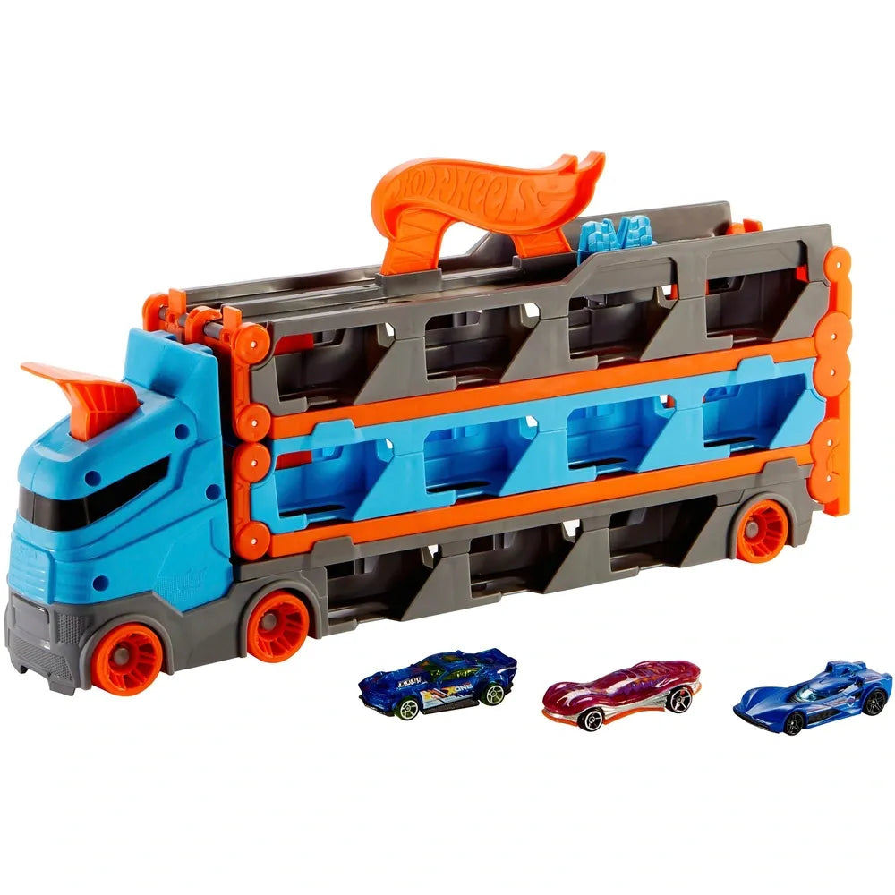 Hot Wheels City Speedway Hauler Playset