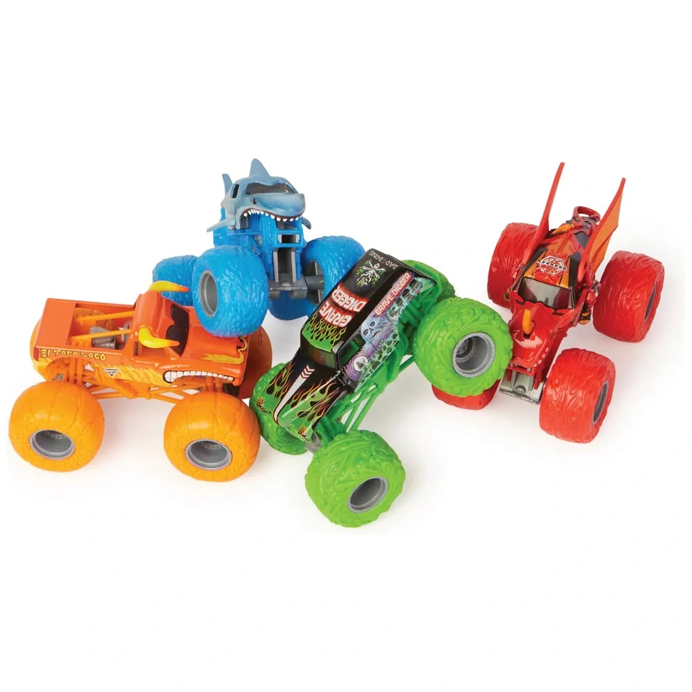 Monster Jam Tough Threads 1:64 Die-Cast Monster Trucks 4 Pack