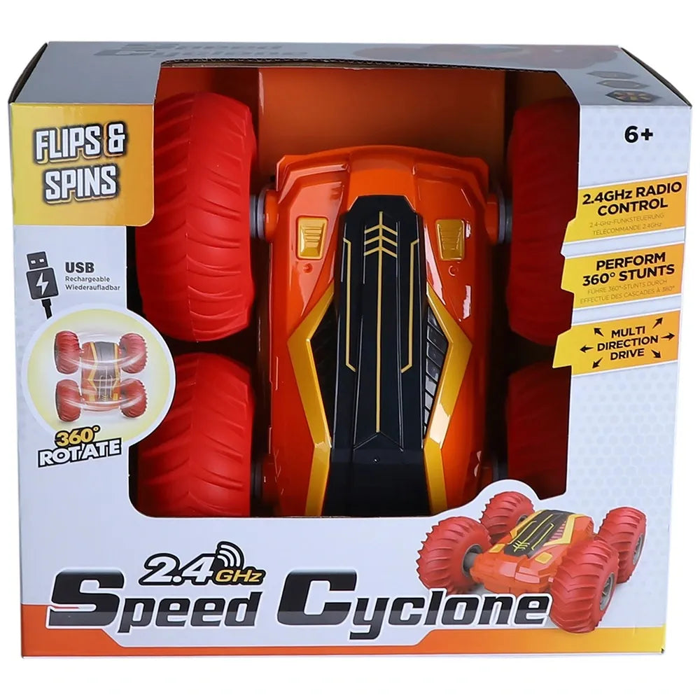 Speed Cyclone Remote Control Car in Orange and Red