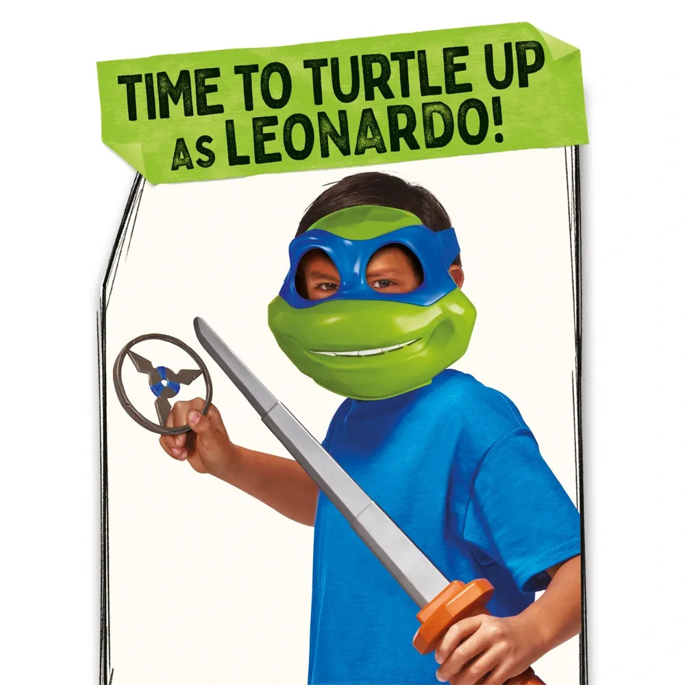 TMNT Mutant Mayhem Battle Pack: Leonardo Mask & Accessories Set