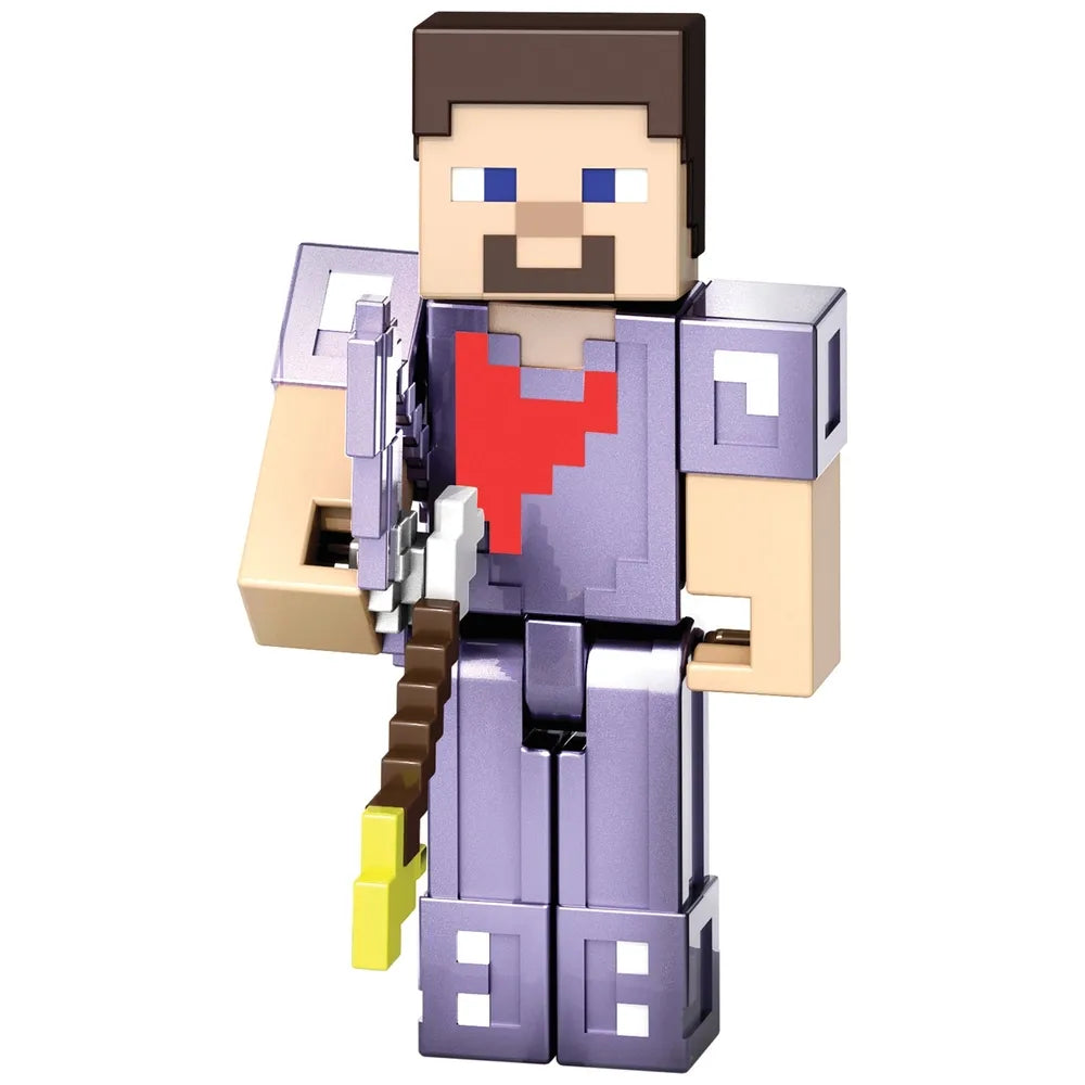 Minecraft 15th Anniversary Action Figures – Ender Dragon, Steve & Enderman Set