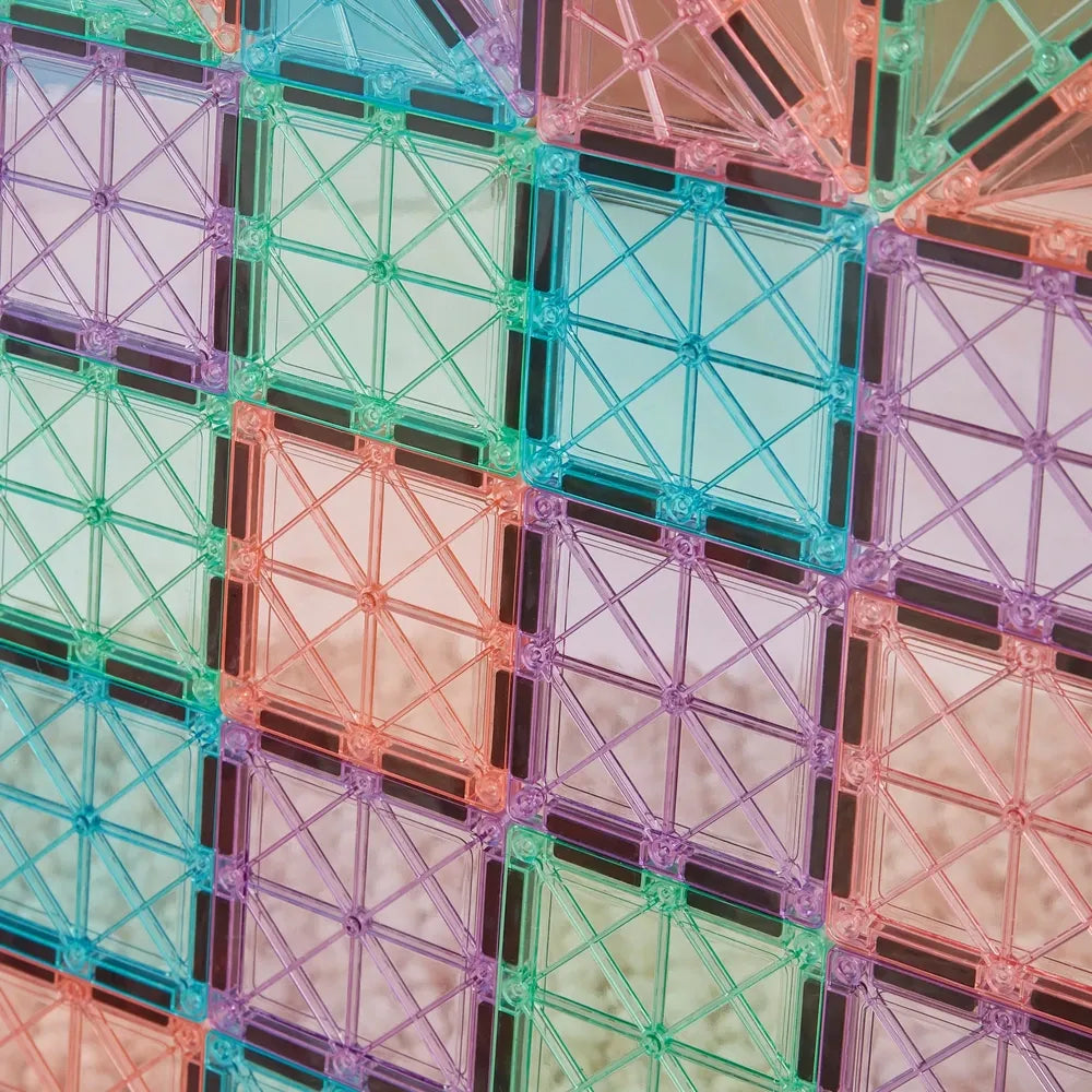 Magnetic Tiles 150-Piece Pastels & Diamond Shapes Building Set