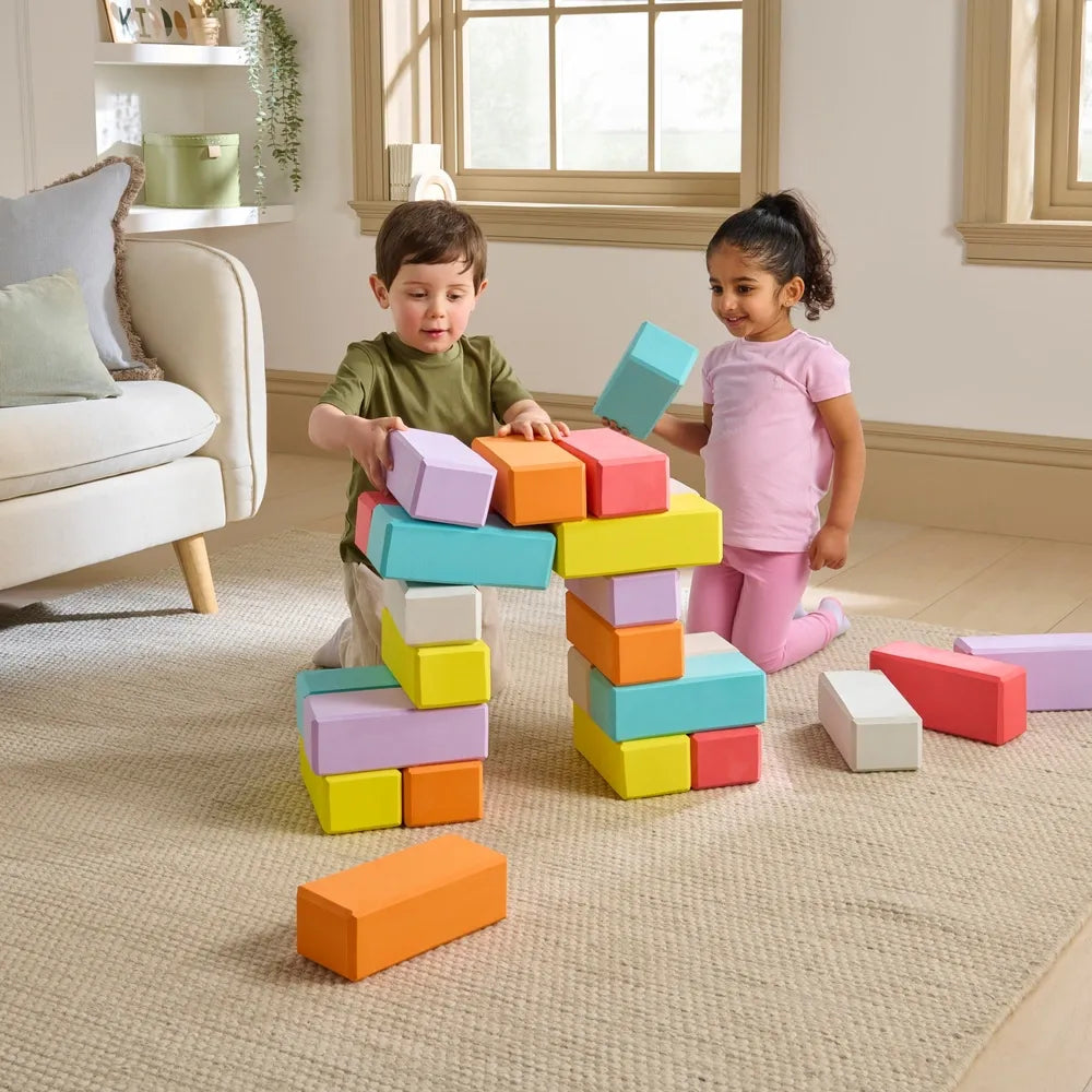 Play Factory 24-Pack Soft Foam Blocks Set