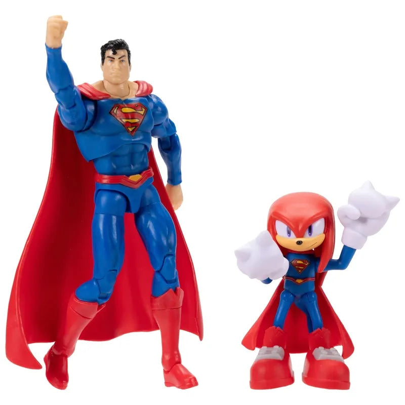 DC x Sonic the Hedgehog 2-Pack Action Figures: Knuckles & Superman Collectibles