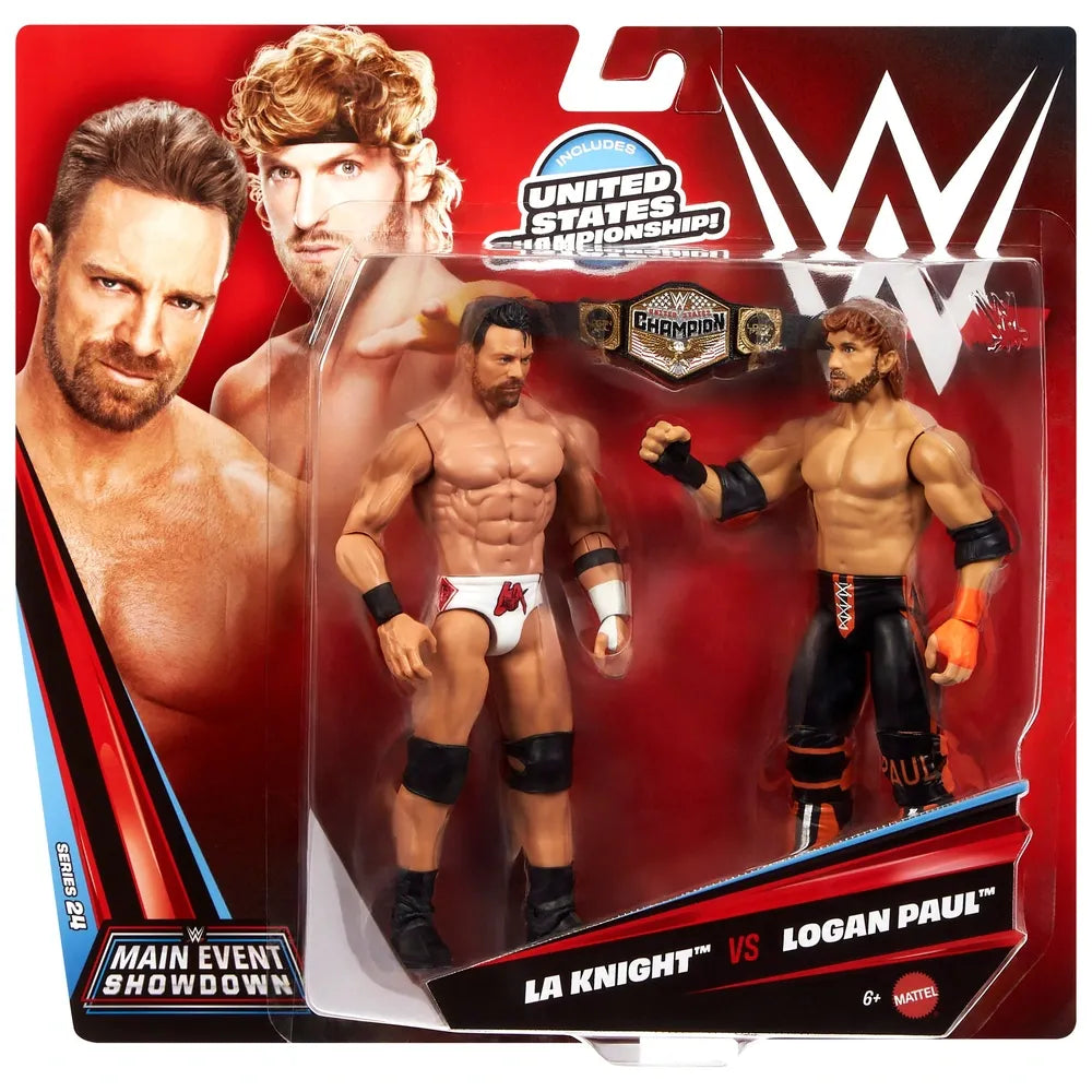 WWE Series 24 Main Event Showdown 2-Pack – LA Knight & Logan Paul