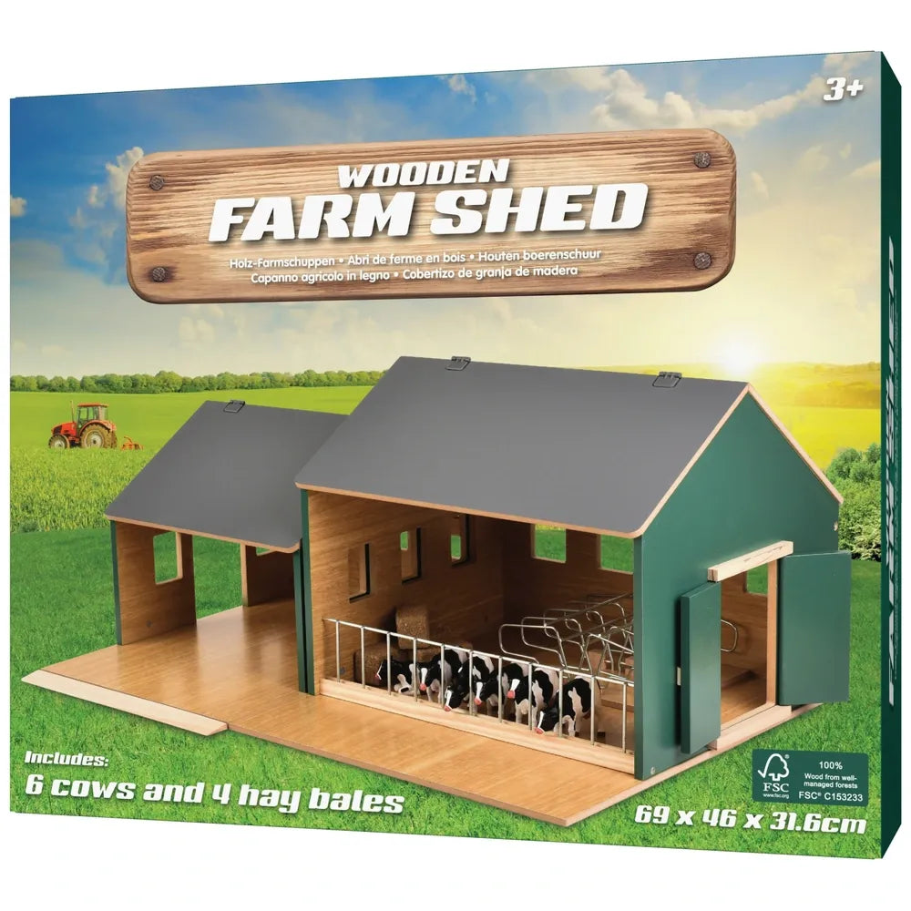 1:32 Scale Wooden Farm Shed Playset
