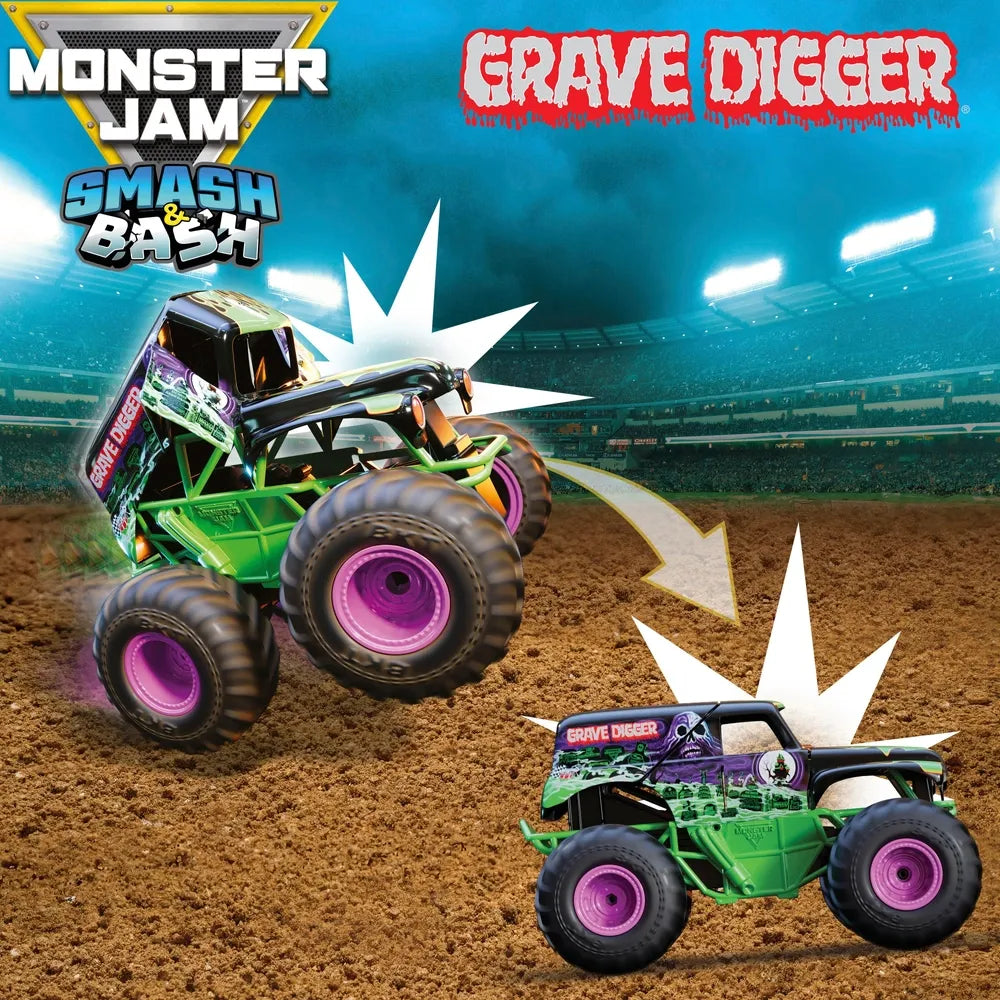 Monster Jam Smash & Bash 1:15 RC Grave Digger Monster Truck