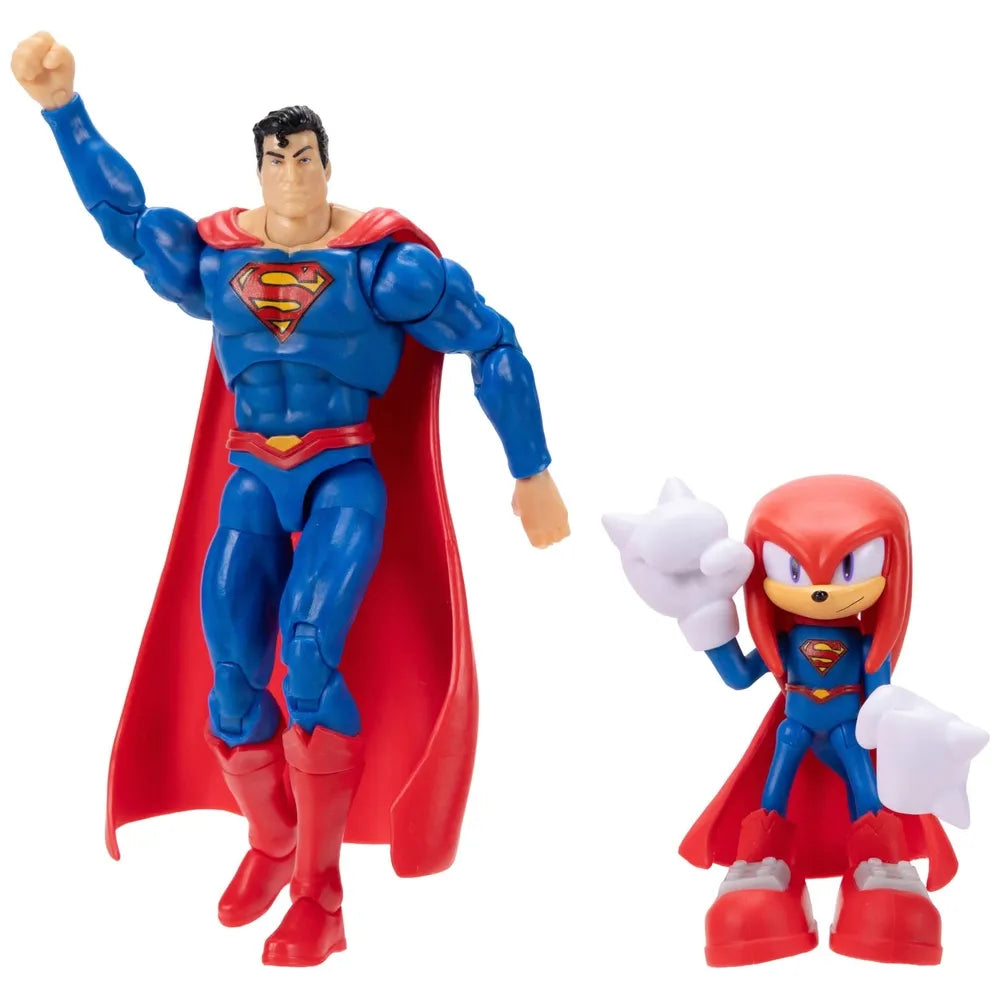 DC x Sonic the Hedgehog 2-Pack Action Figures: Knuckles & Superman Collectibles