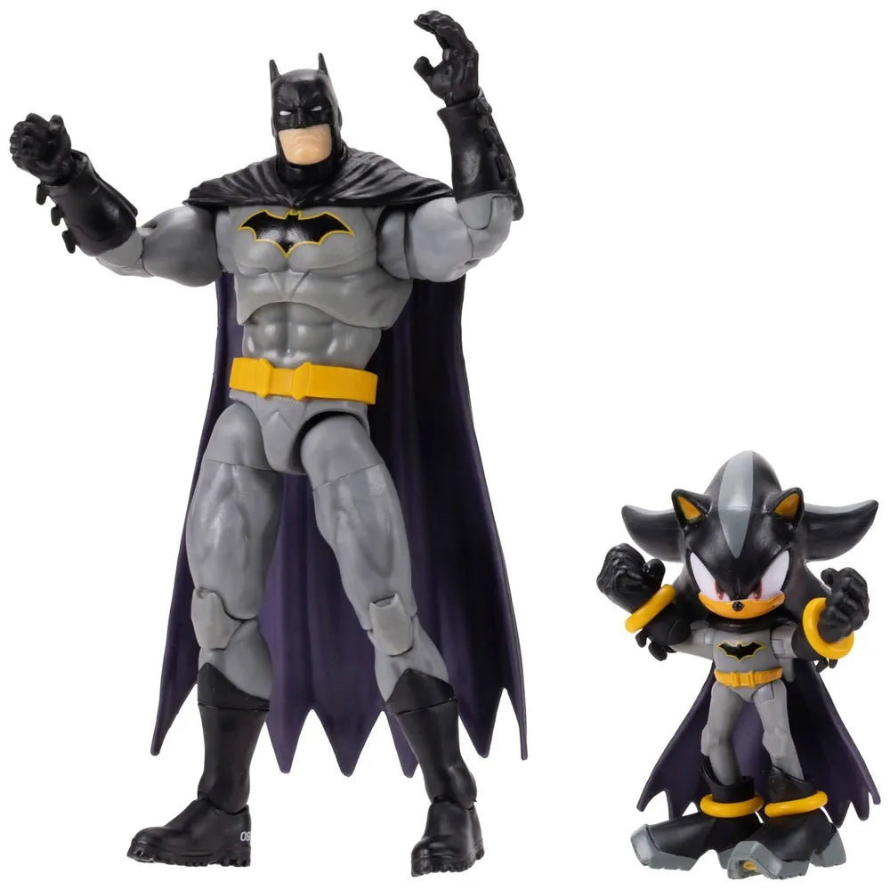 DC x Sonic 2-Pack Action Figures – Shadow and Batman Toy Set for Fans