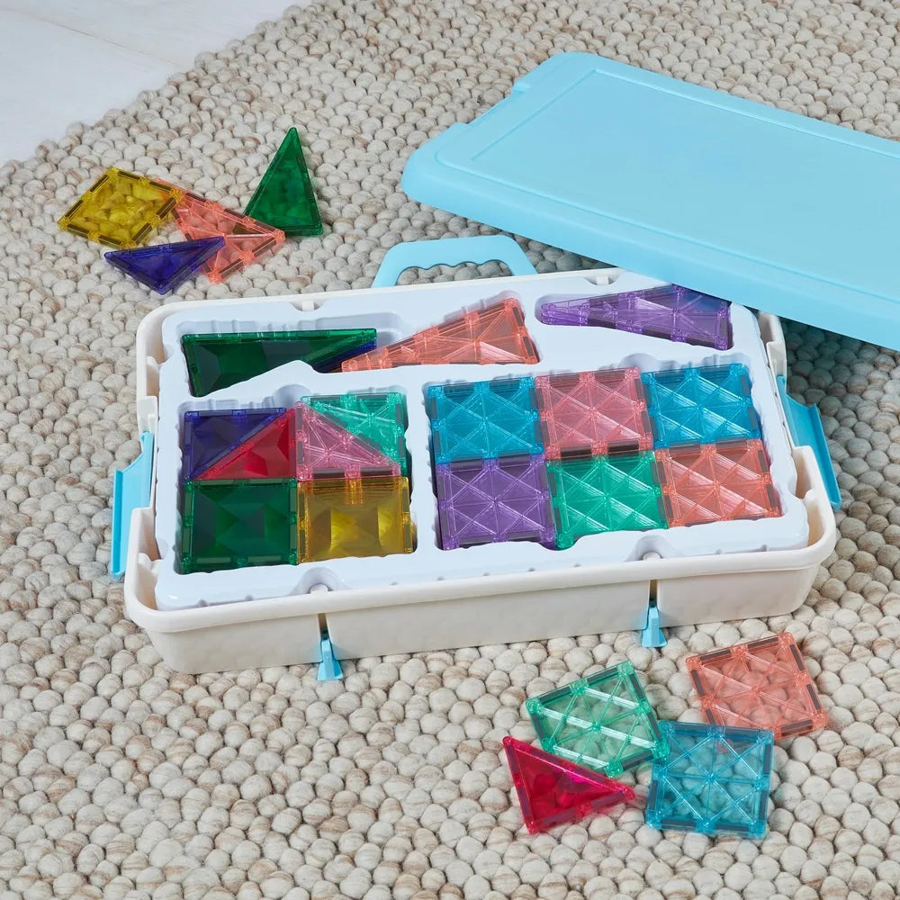 Magnetic Tiles 150-Piece Pastels & Diamond Shapes Building Set