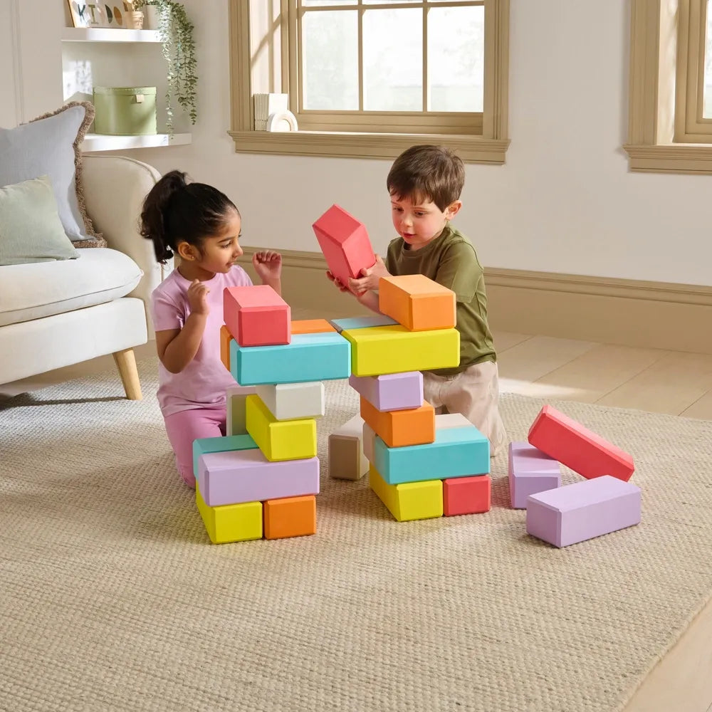 Play Factory 24-Pack Soft Foam Blocks Set