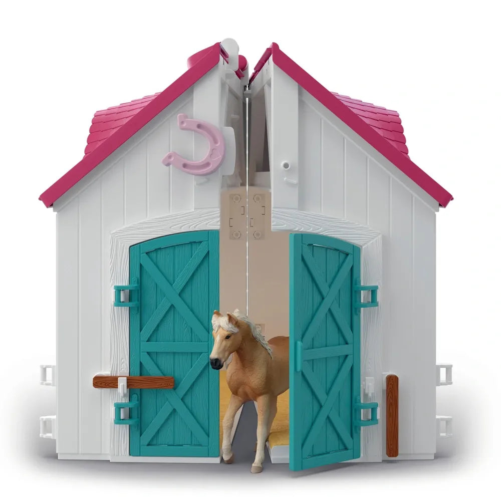 Schleich Horse Club Open Stable Playset – Little Horseshoe (42703)