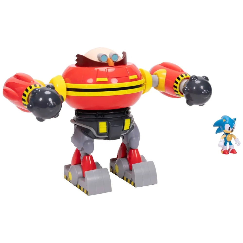 Sonic the Hedgehog Deluxe 23cm Playset with Hammer Egg Robot & Sonic Figure