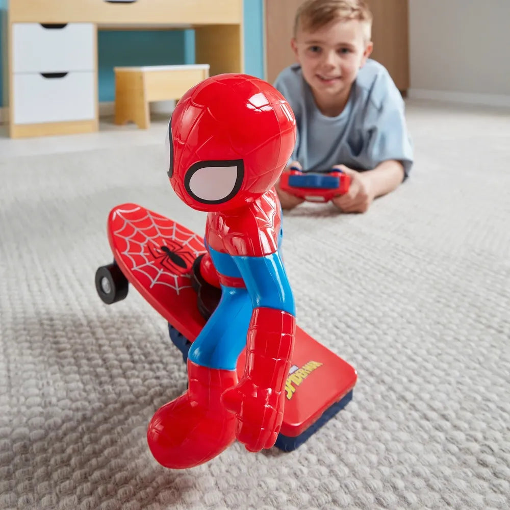 Marvel Spider-Man Remote-Control Skateboard Toy Set