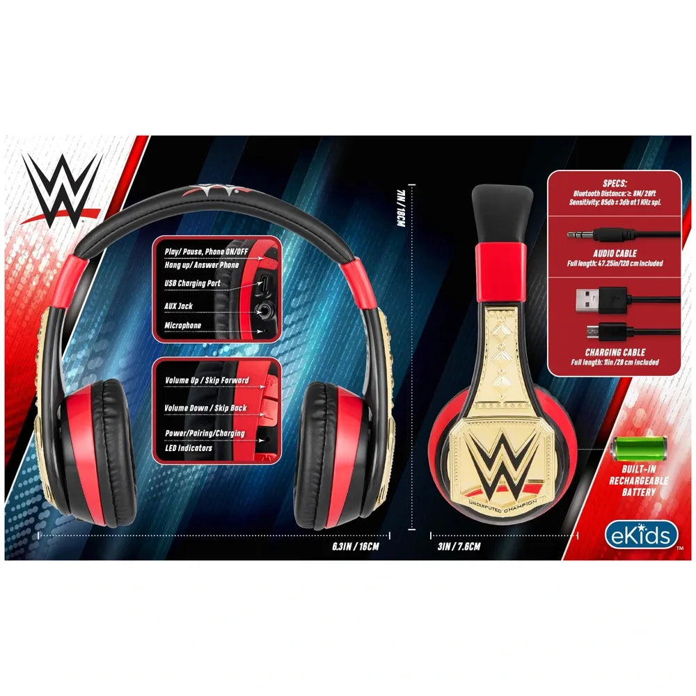 Kids' WWE Bluetooth Wireless Headphones