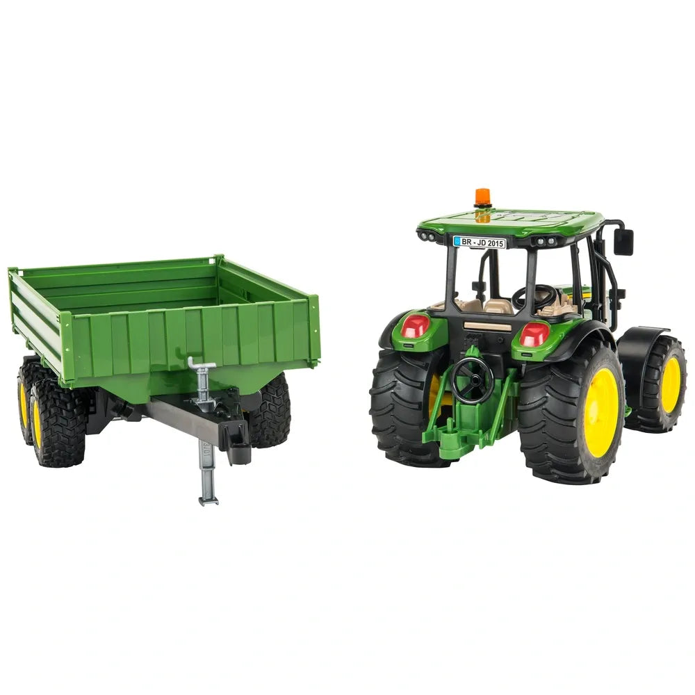 Bruder 1:16 John Deere 5115M Tractor with Tipping Trailer Toy