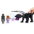 Minecraft 15th Anniversary Action Figures – Ender Dragon, Steve & Enderman Set