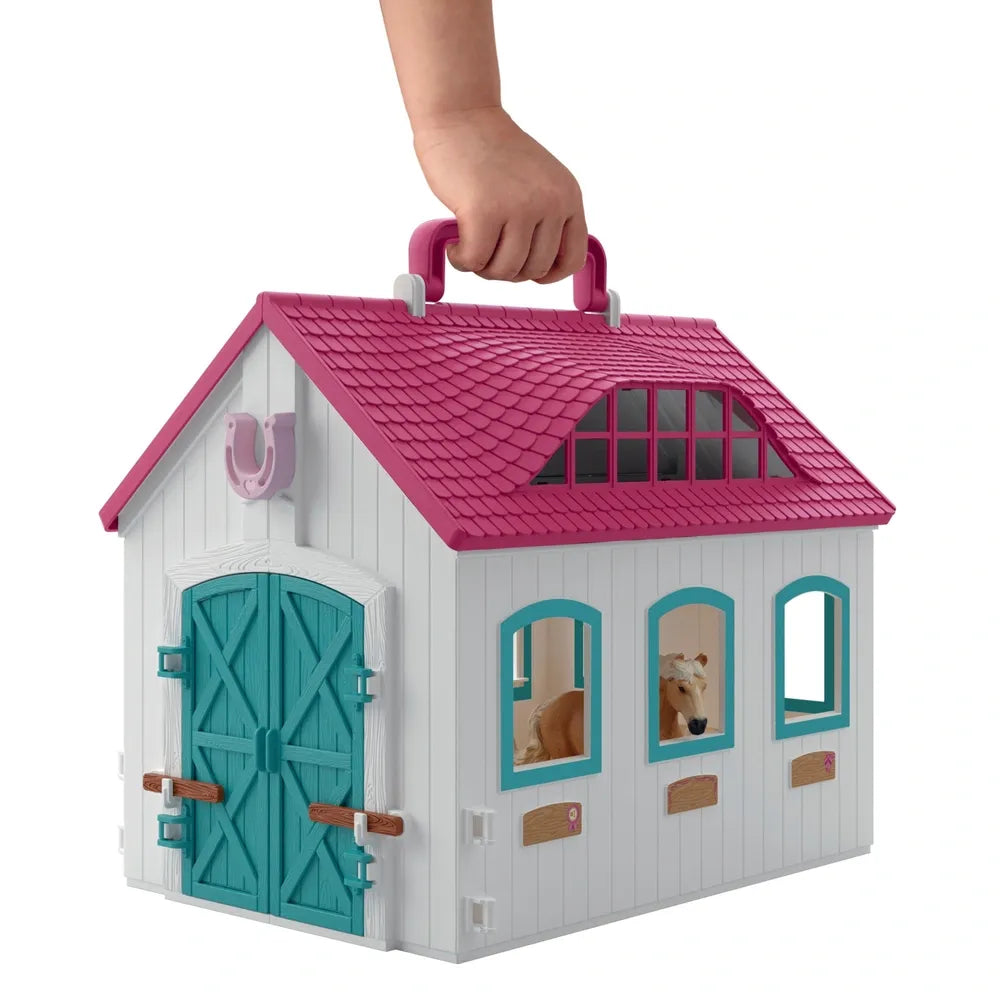 Schleich Horse Club Open Stable Playset – Little Horseshoe (42703)
