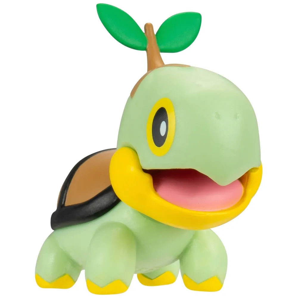 Pokémon Battle Figures Pack – Turtwig with Poké Ball & Pikachu with Friend Ball