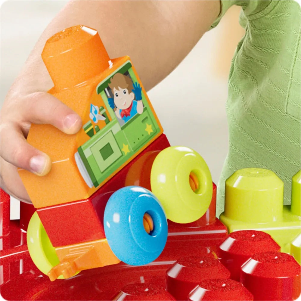 MEGA Bloks Build ’N Learn Table with Blue & Red Building Blocks