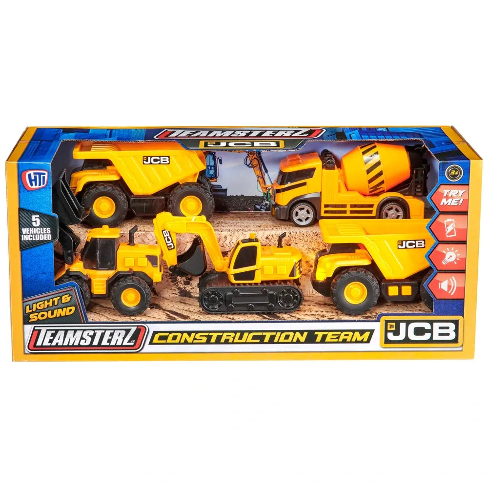 Teamsterz JCB Construction Team Vehicles 5-Pack
