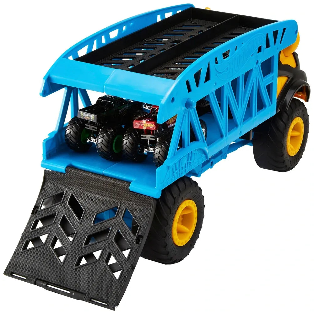 Hot Wheels Monster Trucks 1:64 Monster Mover Transporter with 3 Cars