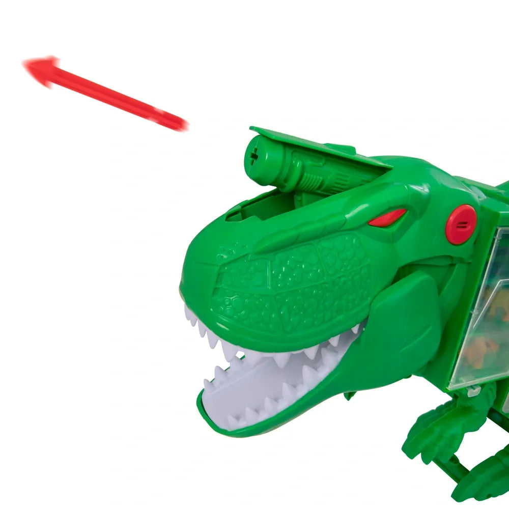 Teamsterz Beast Machines T-Rex Transporter Playset with Cars Carry Case