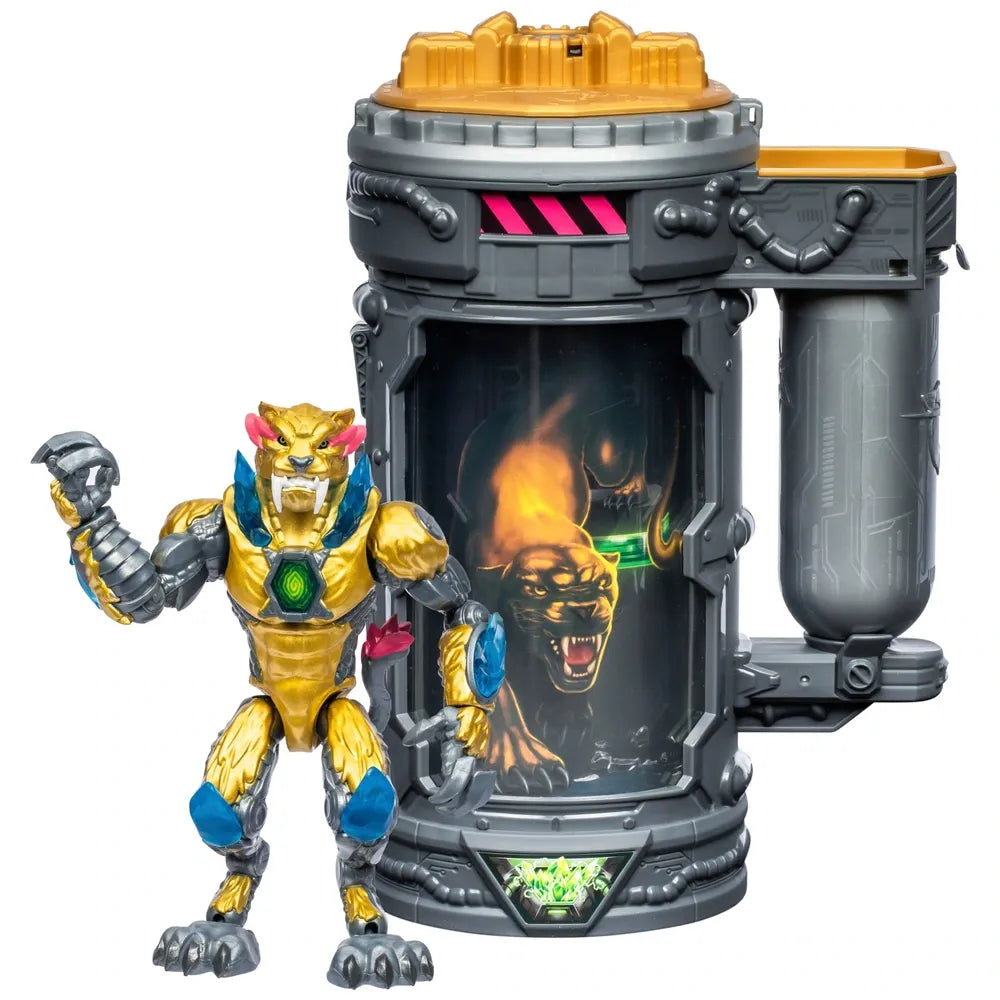 MrBeast Lab Mutators Golden Panther Mutation Chamber Action Figure