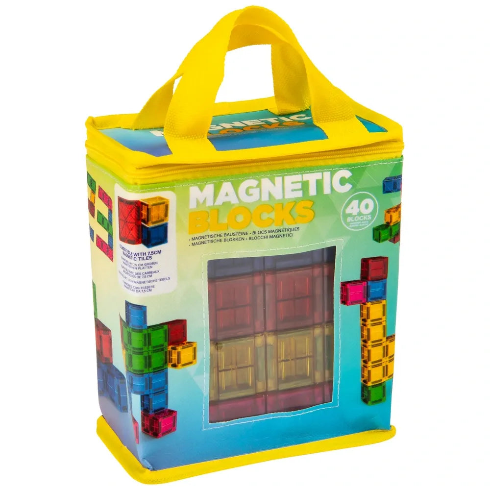 Magnetic Blocks 40-Piece Construction Building Set