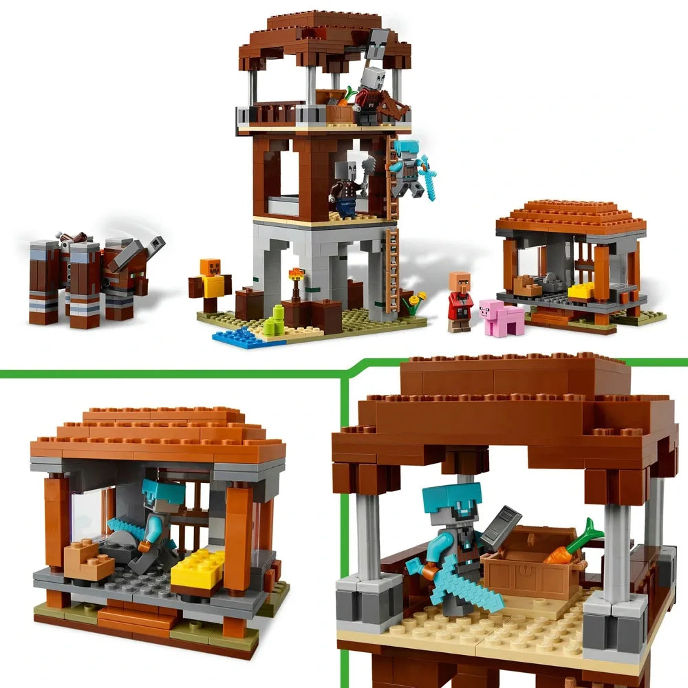 LEGO Minecraft 21278 Pillager Outpost & Ravager Adventure Set