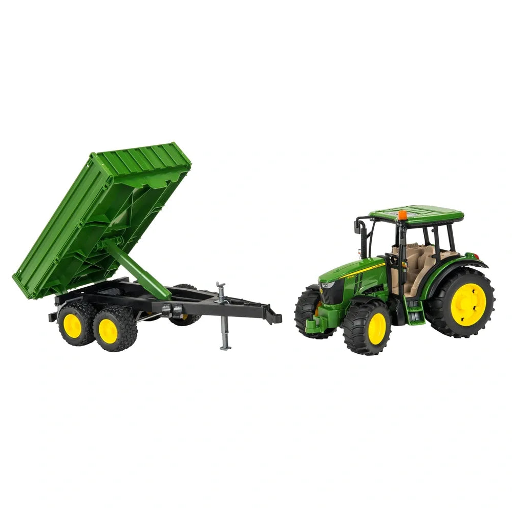 Bruder 1:16 John Deere 5115M Tractor with Tipping Trailer Toy