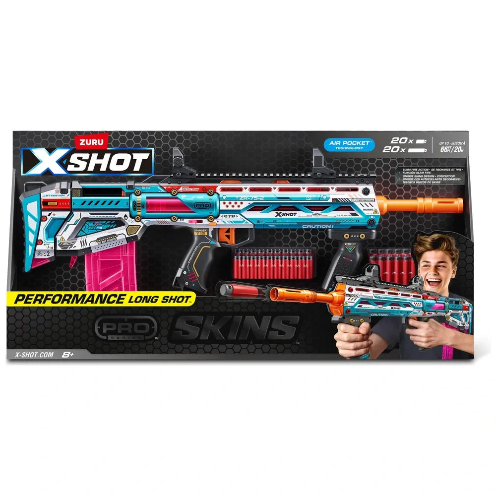 XShot Skins Pro Performance Long Shot Blaster with 40 Darts by ZURU