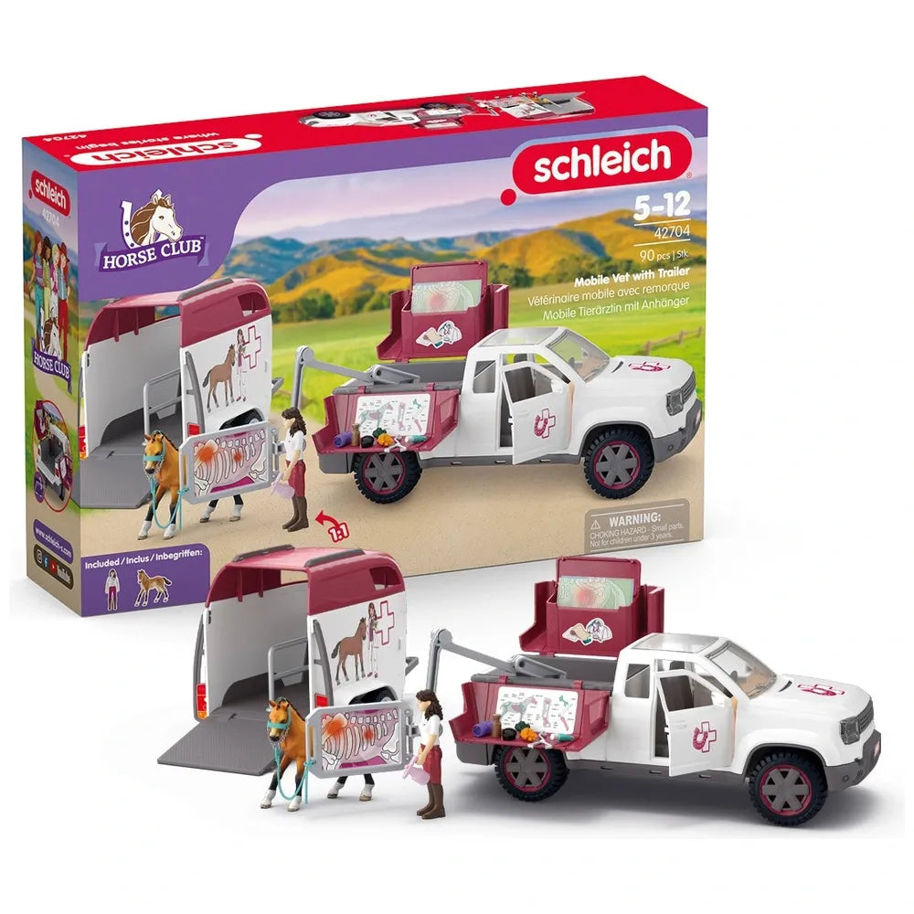 Schleich Horse Club Mobile Vet Playset with Trailer (42704)