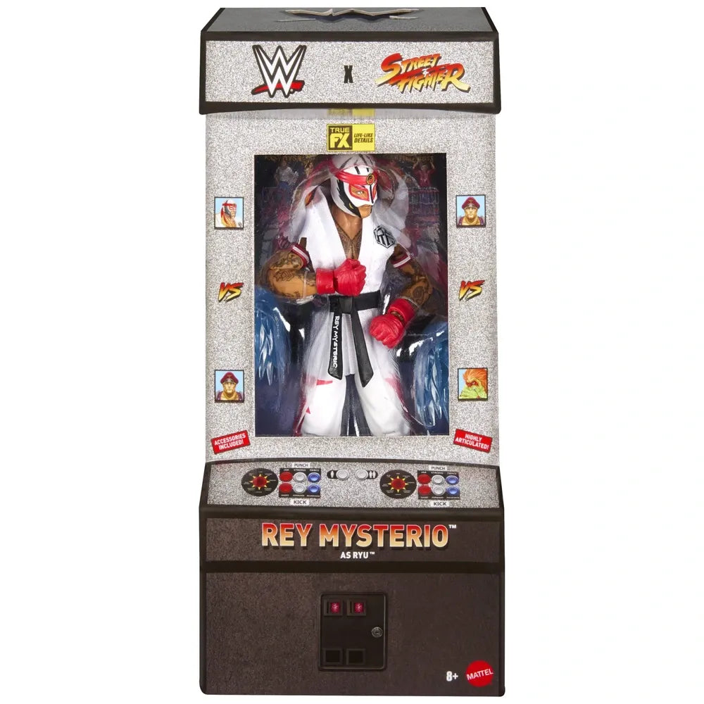 WWE Elite X Street Fighter Rey Mysterio as Ryu Action Figure