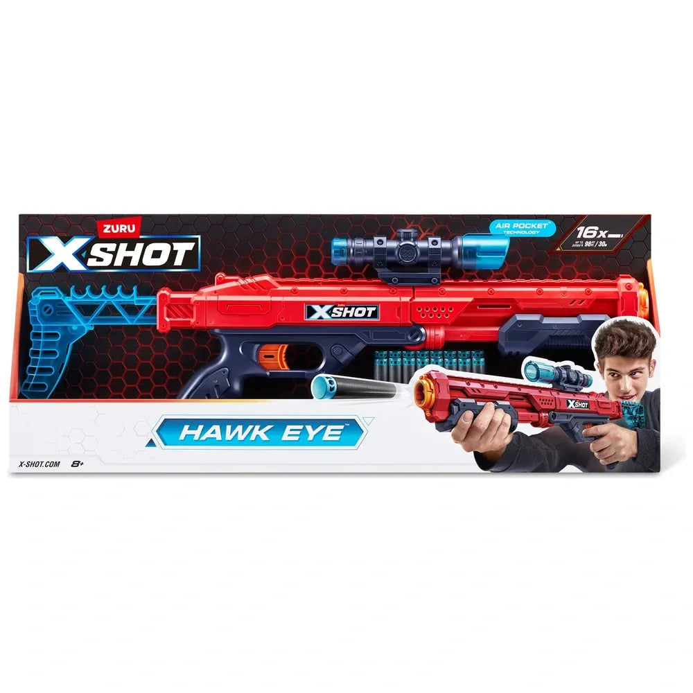 XSHOT Excel Hawk Eye Blaster with 16 Darts by ZURU