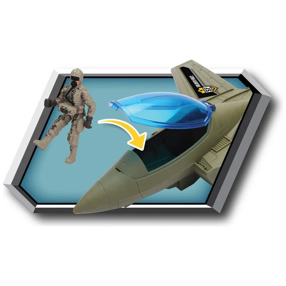 Soldier Force Stealth Battle Wing Jet Playset with Lights & Sounds