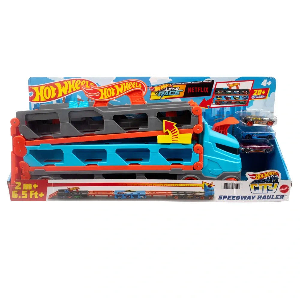 Hot Wheels City Speedway Hauler Playset