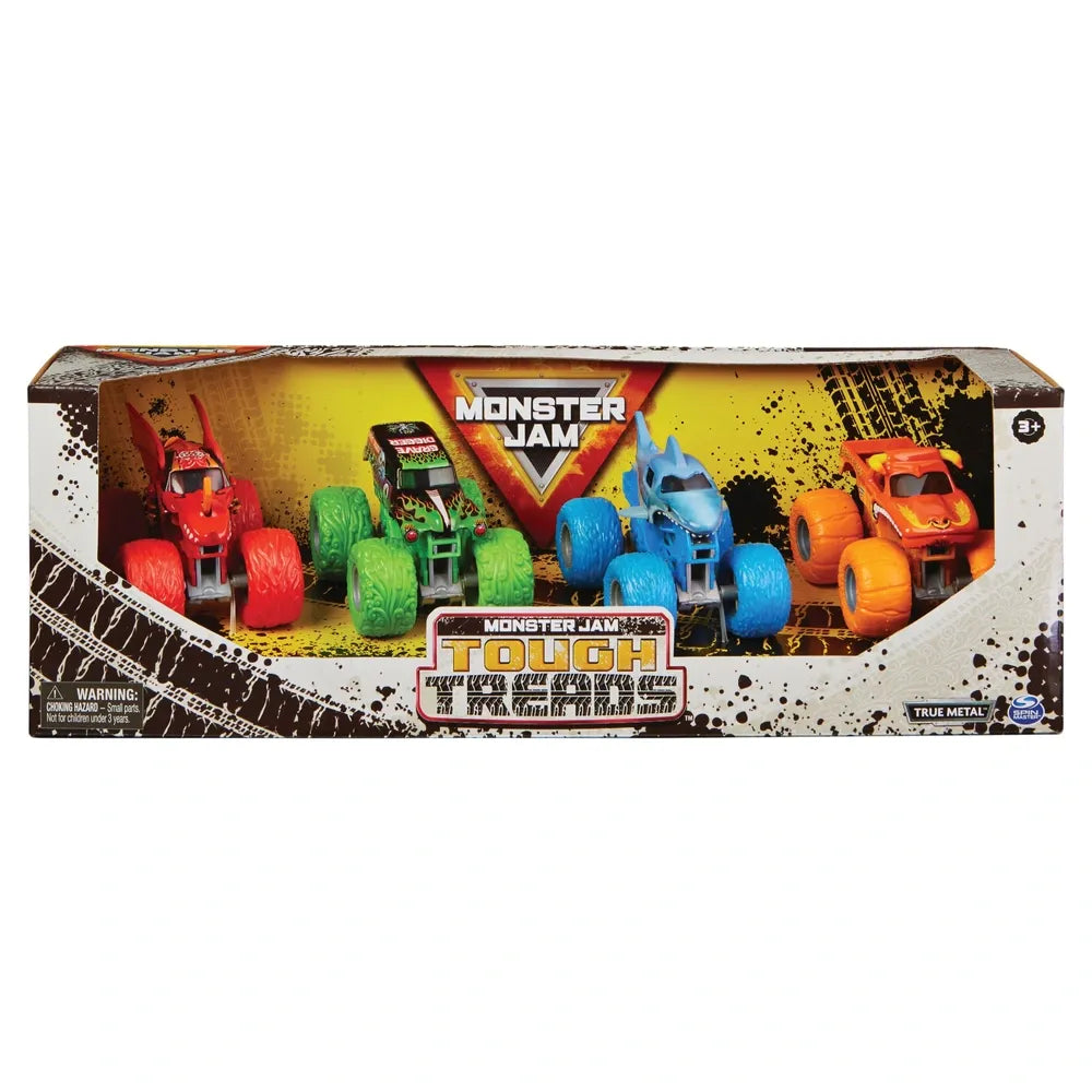 Monster Jam Tough Threads 1:64 Die-Cast Monster Trucks 4 Pack