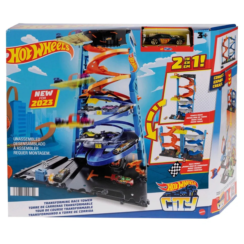 Hot Wheels City Transforming Race Tower Playset