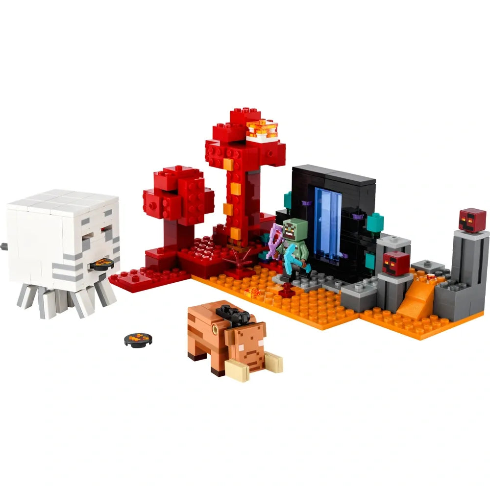 LEGO Minecraft 21255 World The Nether Portal Ambush Set