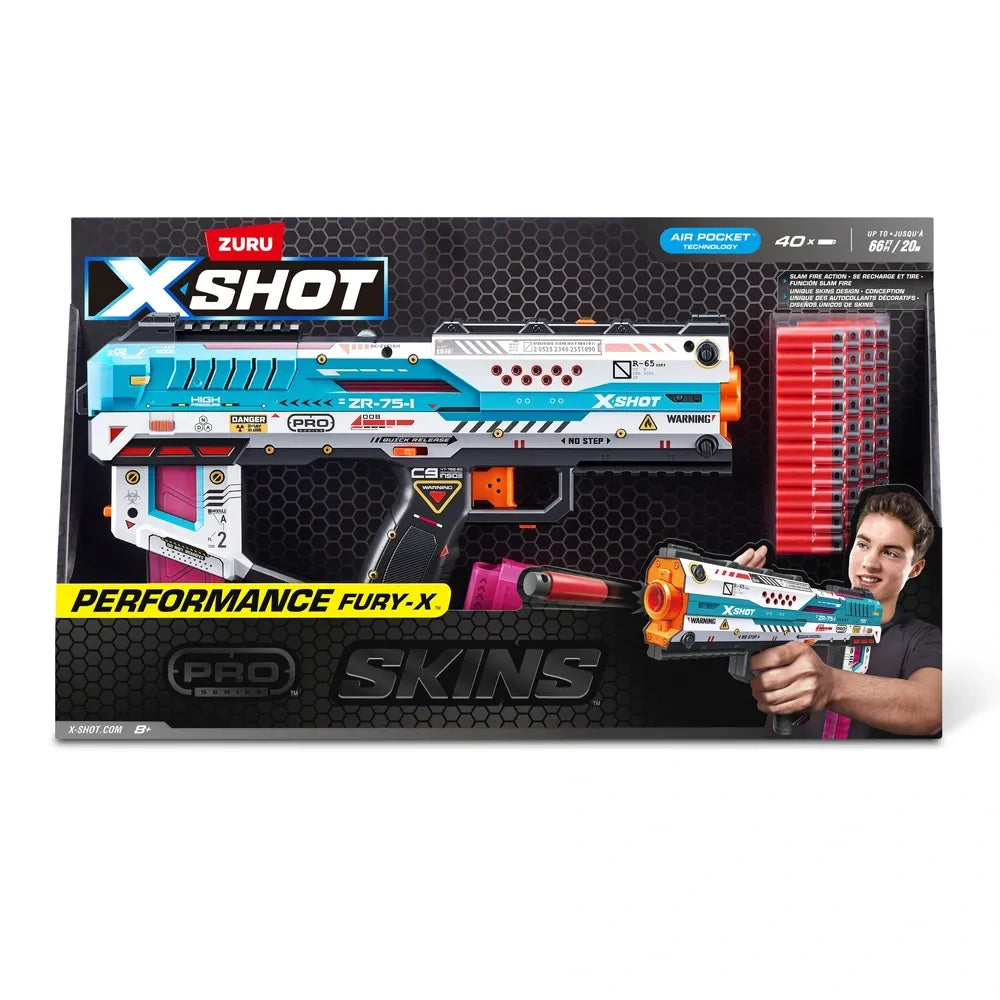 XSHOT Skins Pro Series Fury-X Blaster with 40 Darts by ZURU